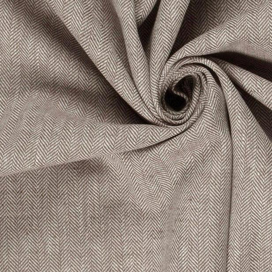 Halbleinen mit Frischgrätmuster Meterware - elli&else