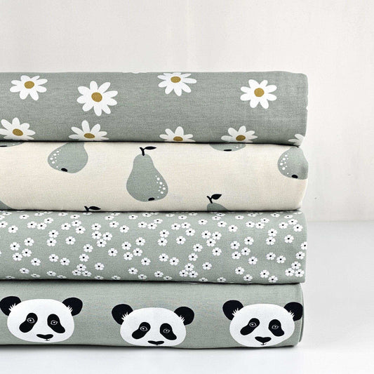 Bio Jersey Pandabär von Tygdrömmar - Stoff bei elli&else