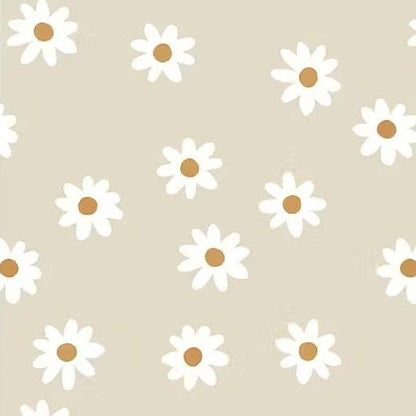Bio Rib Jersey Daisy sand beige - elli&else
