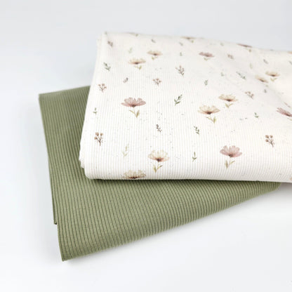 Rib Jersey Blumen Boho von Family Fabrics - elli&else