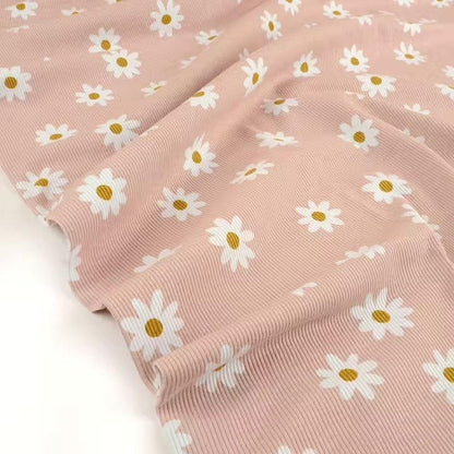 Bio Rib Jersey Daisy altrosa - elli&else