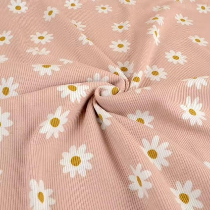Bio Rib Jersey Daisy altrosa - elli&else