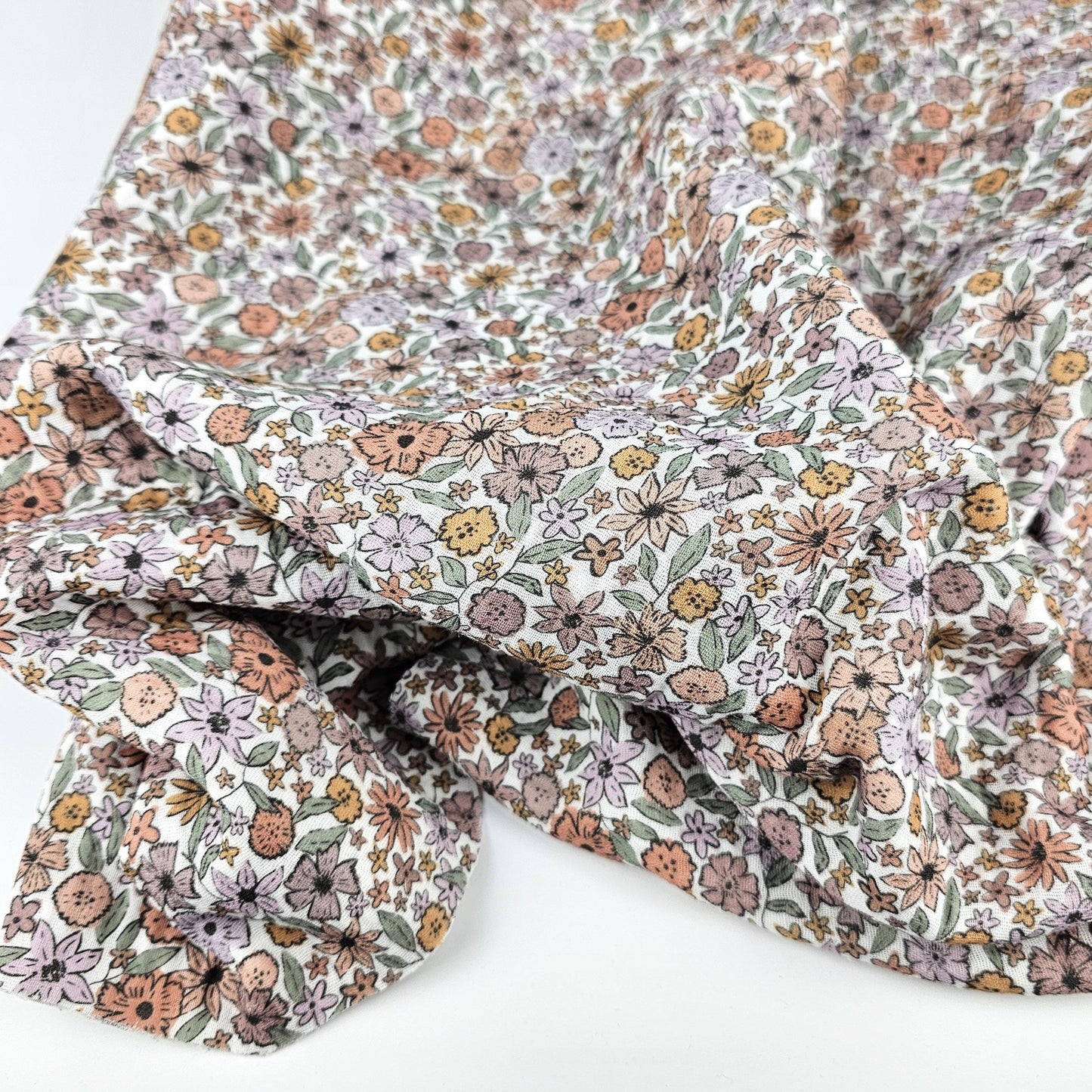 Musselin Boho Blumen - Family Fabrics