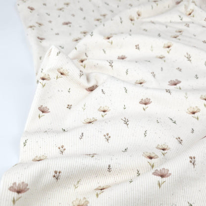 Rib Jersey Blumen Boho von Family Fabrics - elli&else