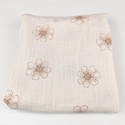 Musselin Daisy creme von Family Fabrics - elli&else