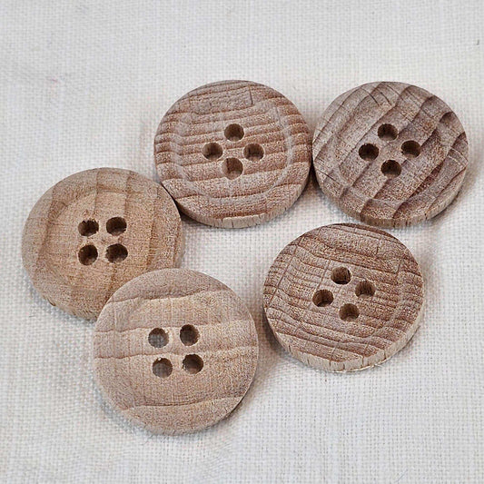 Holzknopf Buchenholz - Stoff bei elli&else