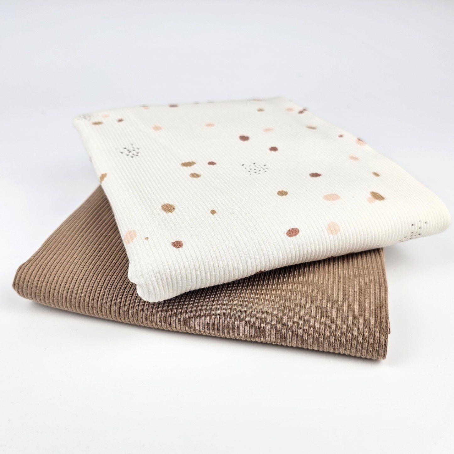 Rib Jersey Konfetti beige