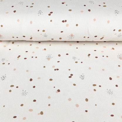 Rib Jersey Konfetti beige - elli&else