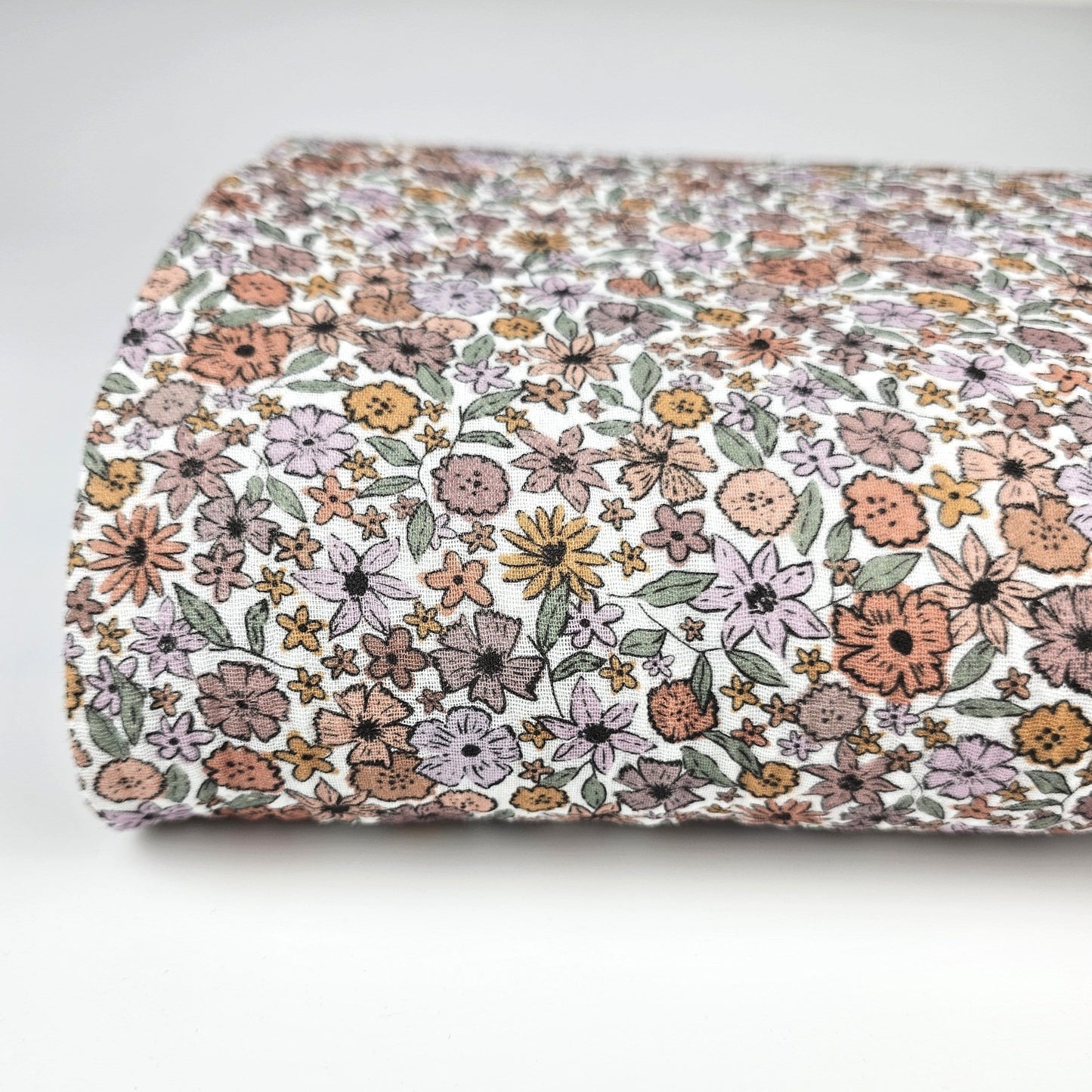 Musselin Boho Blumen - Family Fabrics