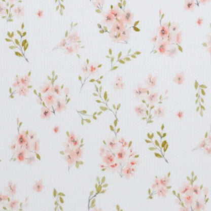 Rib Jersey Blumen rosa - elli&else