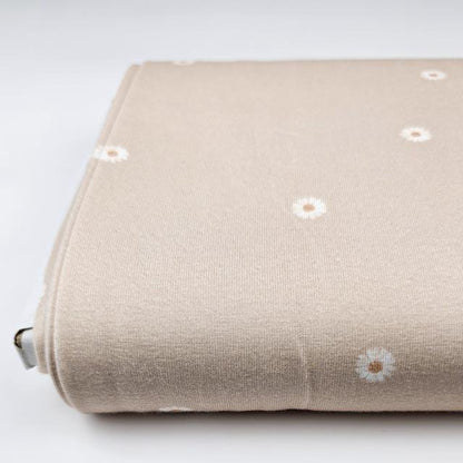 Jersey daisy beige von Family Fabrics - elli&else