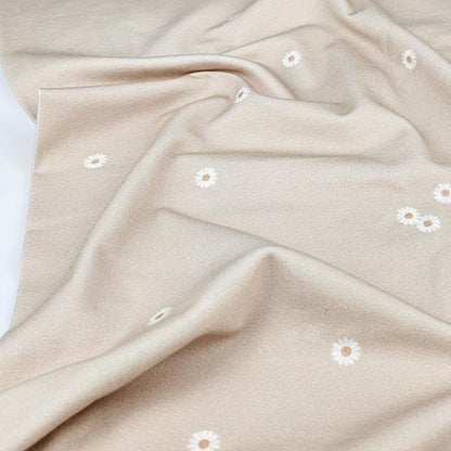 Jersey daisy beige von Family Fabrics - elli&else