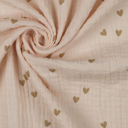 Musselin Herzen beige - elli&else