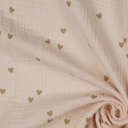 Musselin Herzen beige - elli&else