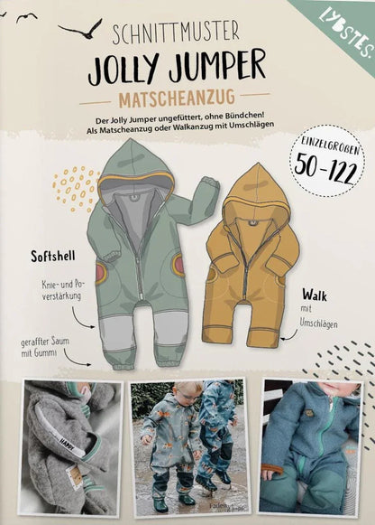 Schnittmuster Jolly Jumper Matschanzug Gr. 50-122 - Stoff bei elli&else