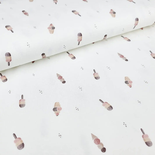 Jersey Eiscreme | Family Fabrics - Stoff bei elli&else