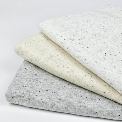 Jersey Konfetti Sprenkel - creme weiß - elli&else