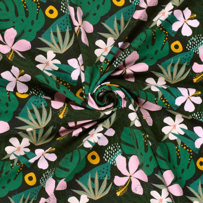 French Terry Blumen Jungle Flowers - elli&else