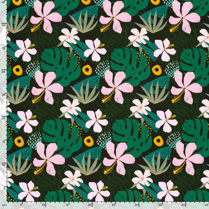 French Terry Blumen Jungle Flowers - elli&else