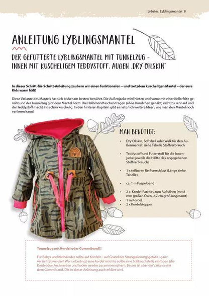 Schnittmuster Mantel/Jacke Kinder Gr. 128-164 - elli&else