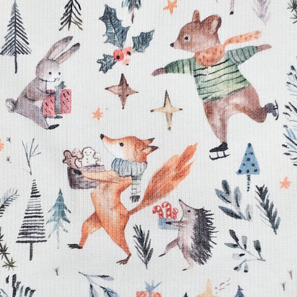 Rib Jersey Christmas Forest - elli&else