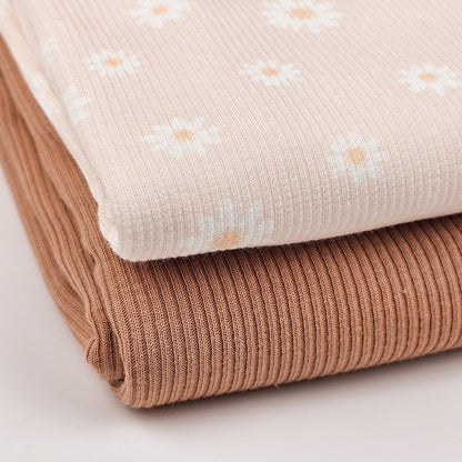 Rib Jersey Gänseblümchen soft rosa - elli&else