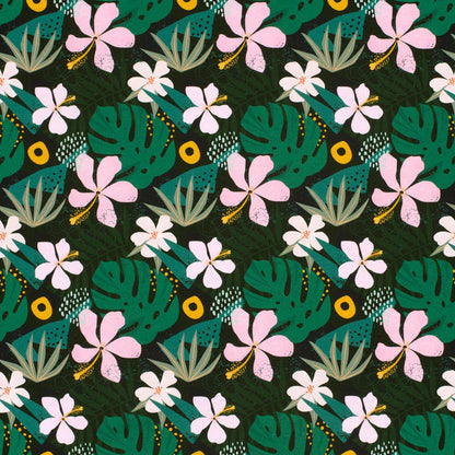 French Terry Blumen Jungle Flowers - elli&else