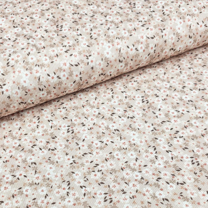 Rib Jersey Flower bomb beige - elli&else