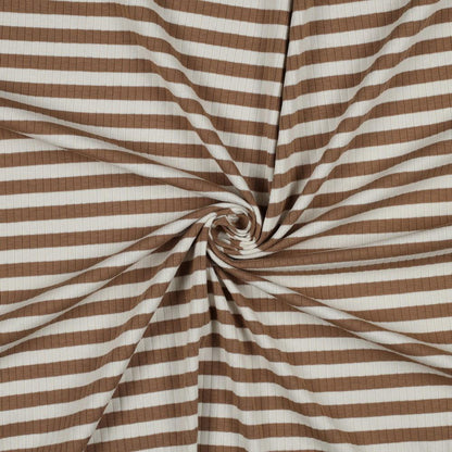 Rib Jersey Streifen zimt - elli&else