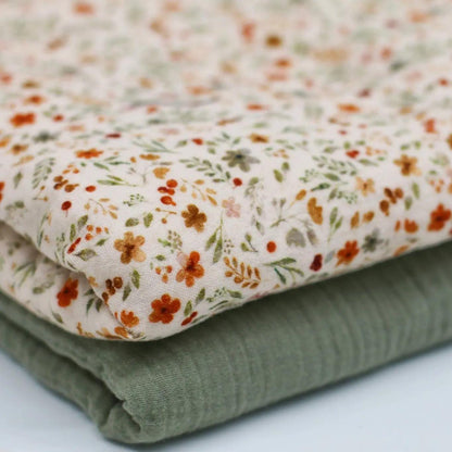 Musselin Blumenwiese beige - elli&else