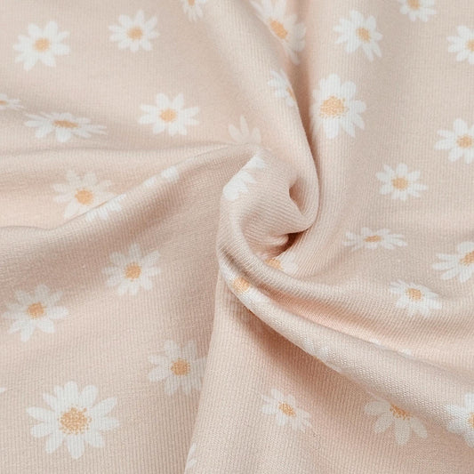 Jersey Gänseblümchen soft rosa - elli&else