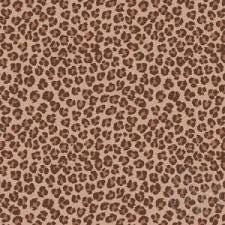 Musselin Leo Print braun