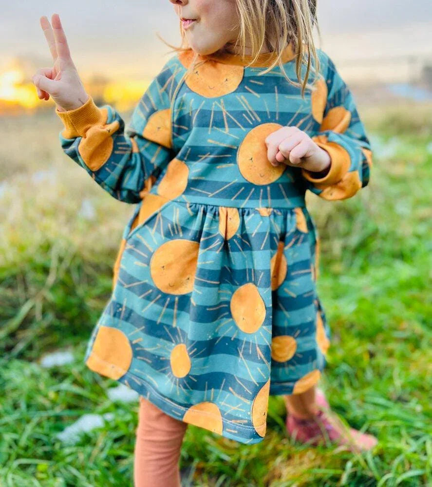 Schnittmuster Raglankleid Gr. 80-170 - Stoff bei elli&else