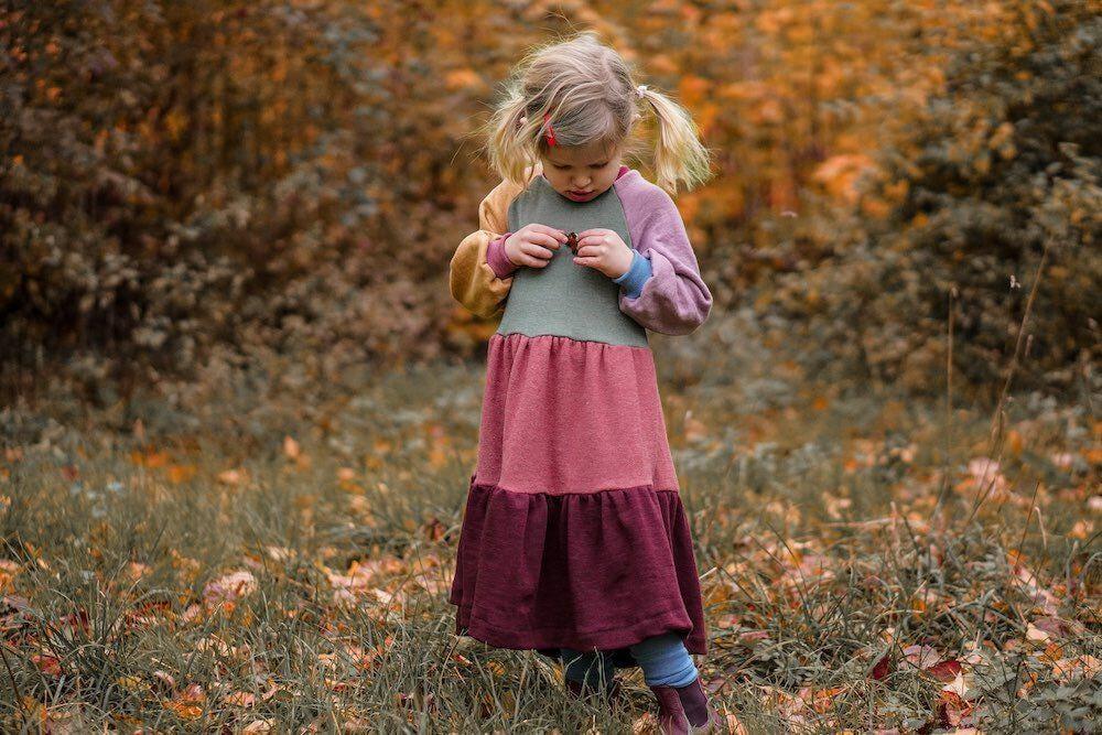 Schnittmuster Raglankleid Gr. 80-170 - Stoff bei elli&else