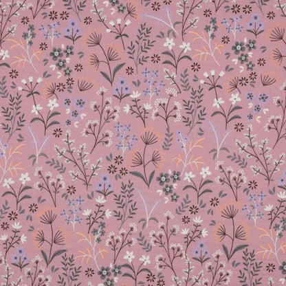 Bio Musselin Blumen hellmauve