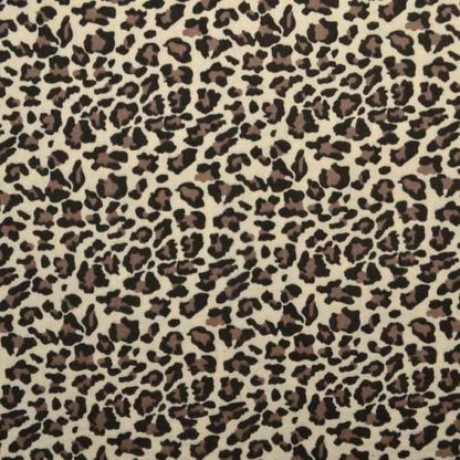 Musselin Leo Print natur