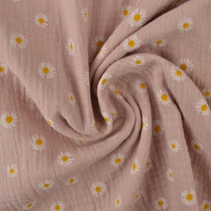 Musselin Daisy altrosa