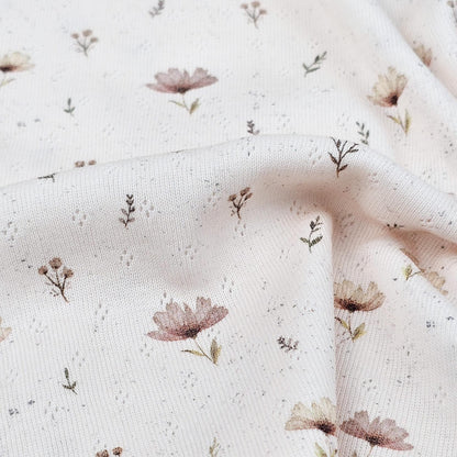 Pointoille Jersey Blumen Boho