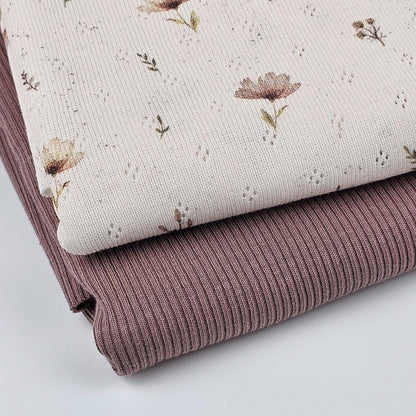Pointoille Jersey Blumen Boho