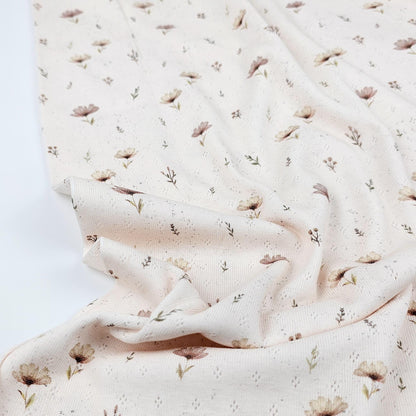 Pointoille Jersey Blumen Boho