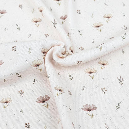 Pointoille Jersey Blumen Boho
