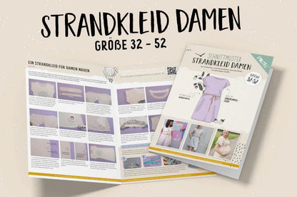 Schnittmuster Strandkleid Damen Gr. 32-52 - Stoff bei elli&else