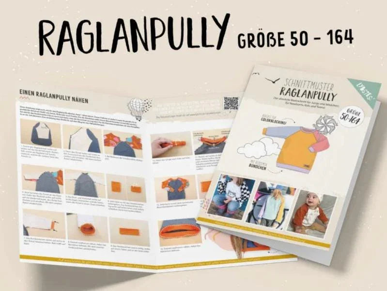 Schnittmuster Raglanpully Gr. 50-164 - Stoff bei elli&else