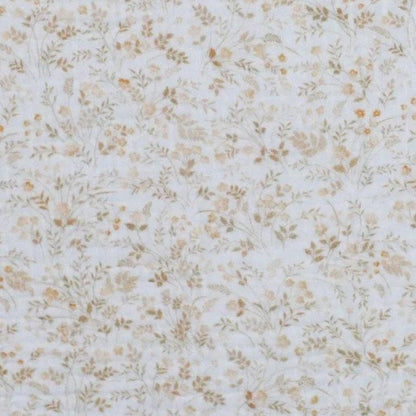 Musselin Wildblumen beige
