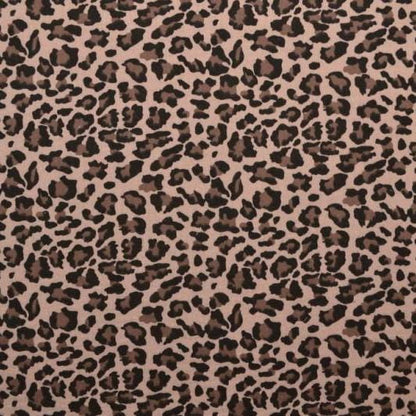 Musselin Leo Print light rose