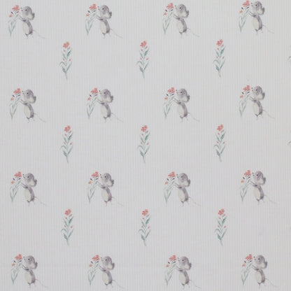 Rippjersey Maus mit Blume