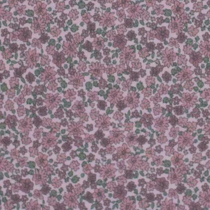 Rib Jersey Blumen rosé