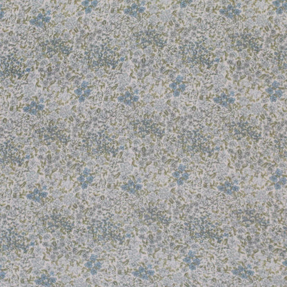 Musselin Blumen Blütenmix blau