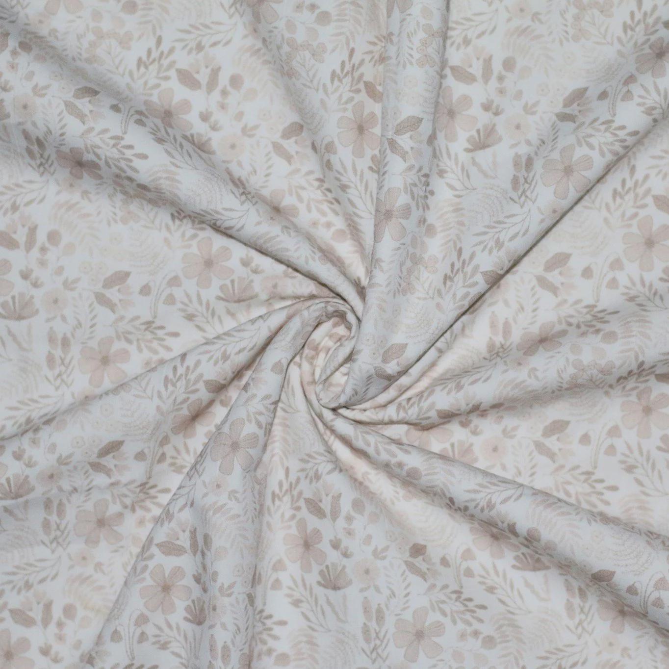 Popeline Waldblumen pastell