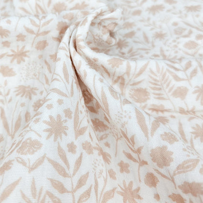 Musselin Blumenprint rosé